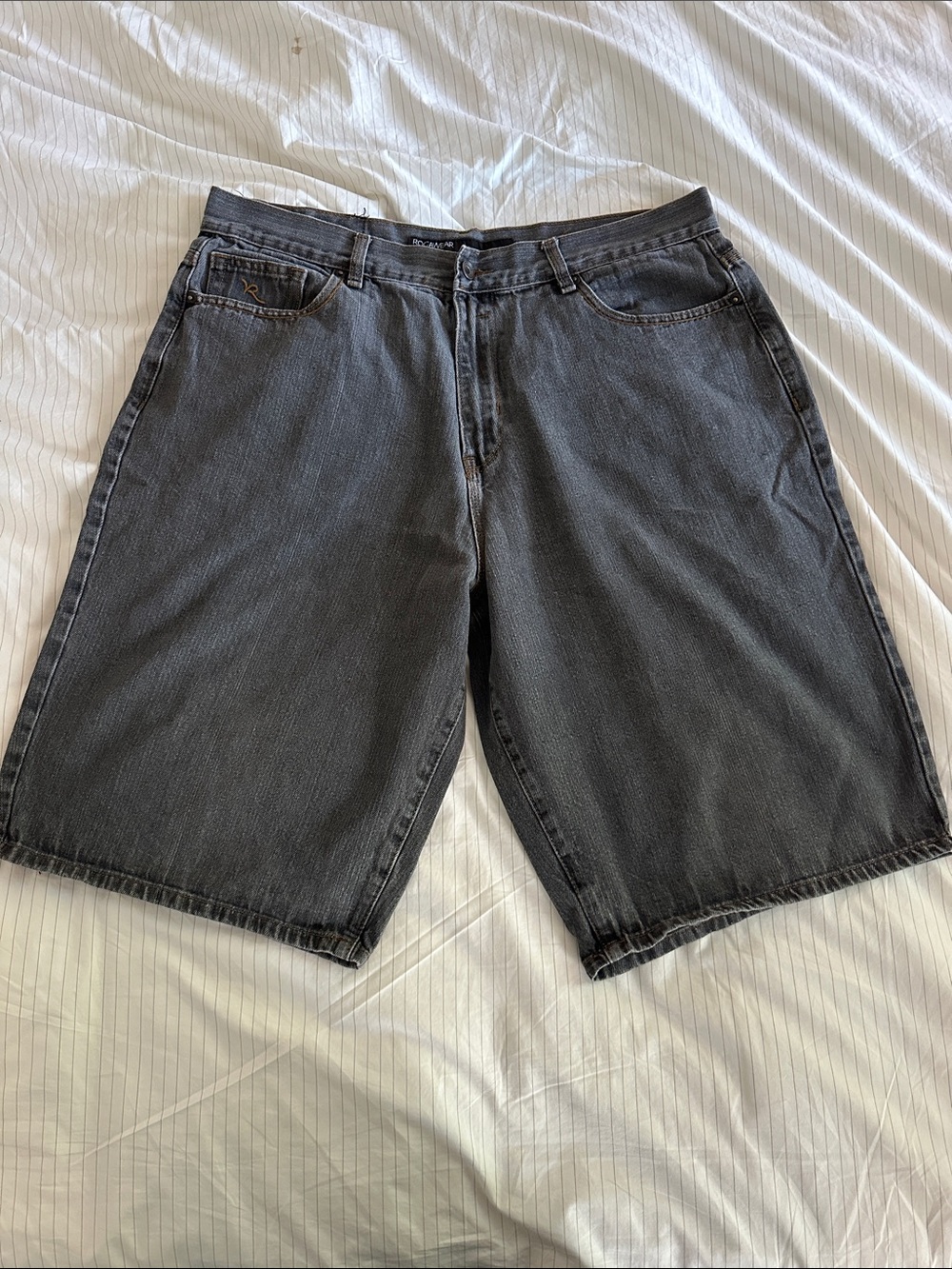 Rocawear - Men’s Grey Denim Shorts - 38